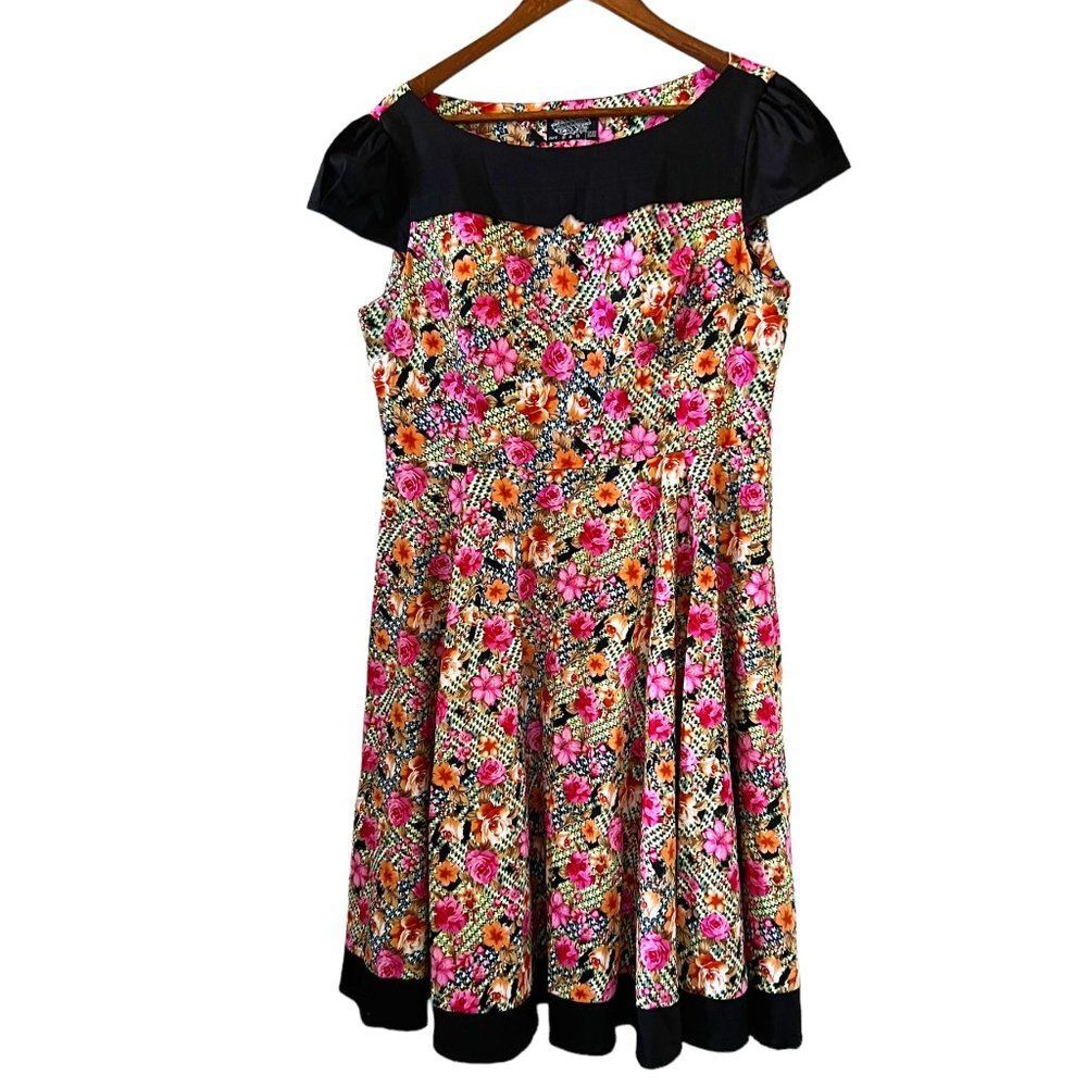 Hearts & Roses NEW Funky Garden Swing Dress Size 16